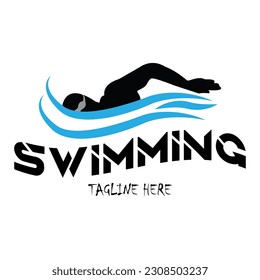 Summer Swim Water Information Flat People Pictogram Icon Isolated on White Background svg
