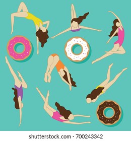 EL DISEÑO DE ILUSTRACIÓN DE VERANO NADIE. Archivo vectorial editable.