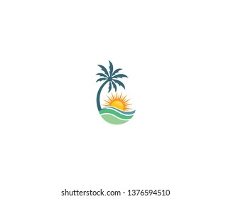 Summer symbol illustration