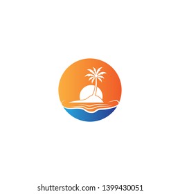 Summer symbol vector icon illustration