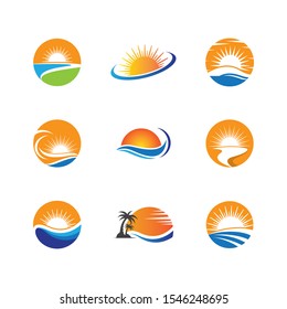 Summer symbol vector icon illustration