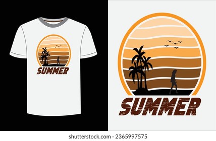 Diseño de camisetas de verano