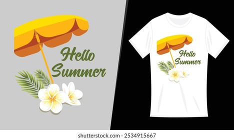 Diseño de la camiseta del verano, camiseta