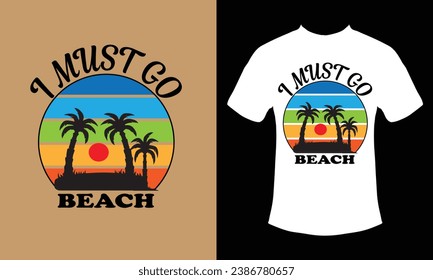 Summer t shirt design, Beach t-shirt Design