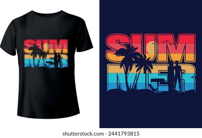 Summer T shirt Design (Holidays, Outdoor, Ocean) 