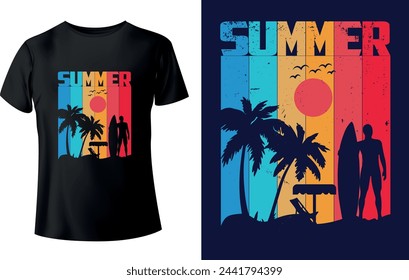 Summer T shirt Design ( Ocean, Sea, Nature)