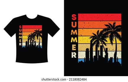 Summer T Shirt Design print on t-shirt, print on surfing theme, vintage design for clothes, vector image, flat style, grunge design, typography