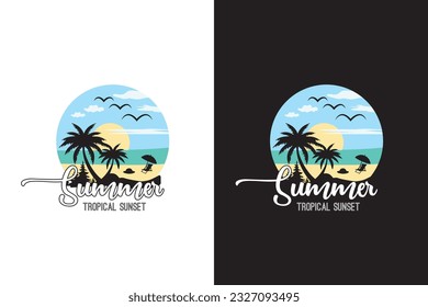 Summer t shirt design for print