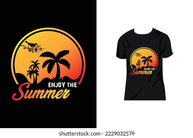 Summer T Shirt Design. Sea Beach Design.