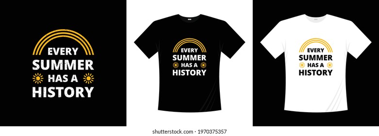 Summer t shirt design. Summertime vector illustration. Summer holiday shirt.