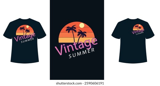 Summer t shirt design tamplate