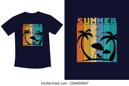 Summer t shirt design template