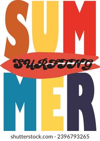 summer t shirt design template with boat