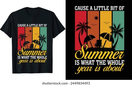 Summer t shirt design or Typography summer beach T-shirt design for print design Inspirational quote, black tee design, vector, slogan, Vector, illustration summer vintage illustration t-shirt 