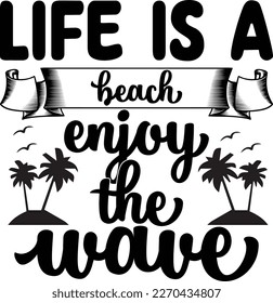Summer t shirt design Vactor file