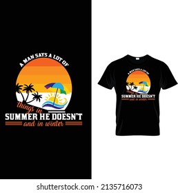 Vector de diseño de camiseta de verano