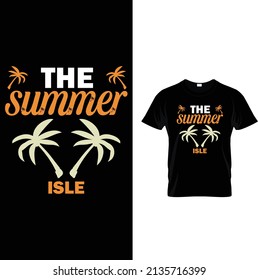 Summer T shirt design vector
