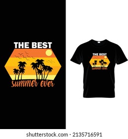 Vector de diseño de camiseta de verano