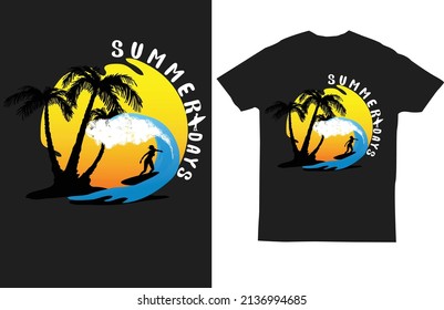 Summer T Shirt Design Vector
