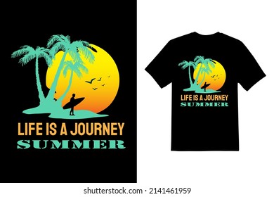 Archivo vectorial de diseño de camiseta de verano