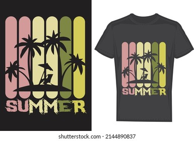 Summer T Shirt Design Vector File