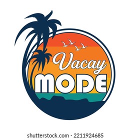Plantilla vectorial de diseño de camiseta de verano
