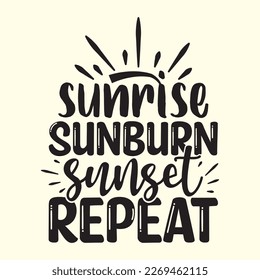 Shirt-Design im Sommer, Vektordatei 