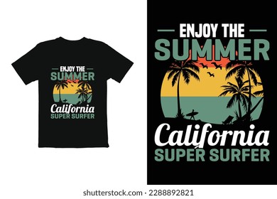 summer t shirt design vector