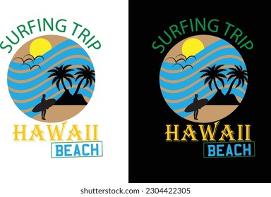 Summer t shirt design vector, illustration .  summer surfing t shirt vector.  T shirt design , summer sublimation t shirt Vector illustration