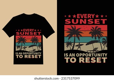 summer t shirt design , Vector summer vibes illustration , vector summer lettering with beach and ocean, silhouette palms background with quote  , t shirt design.
