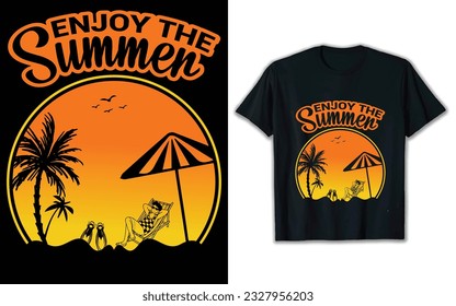 Summer t shirt design. Vector design