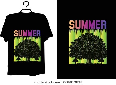 Summer t shirt design vector