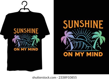 Summer t shirt design vector