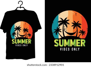 Summer t shirt design vector