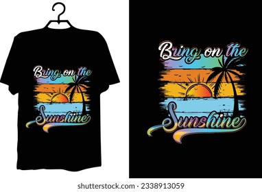 Summer t shirt design vector
