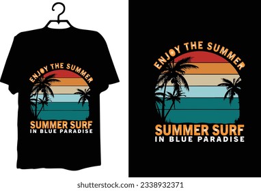 Summer t shirt design vector