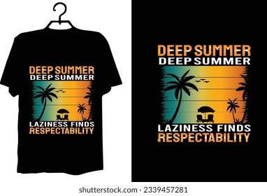 Summer t shirt design vector