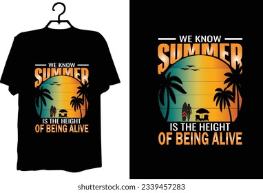 Vector de diseño de camiseta de verano