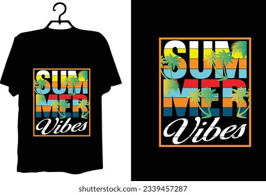 Summer t shirt design vector