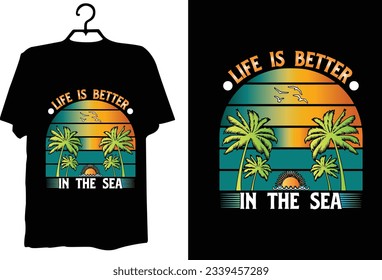 Vector de diseño de camiseta de verano