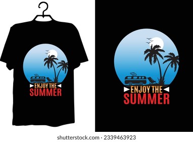 Summer t shirt design vector