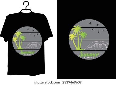 Summer t shirt design vector