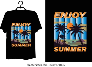 Summer t shirt design vector