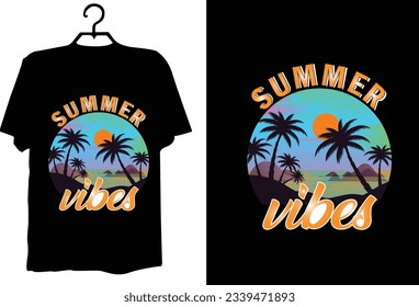 Summer t shirt design vector
