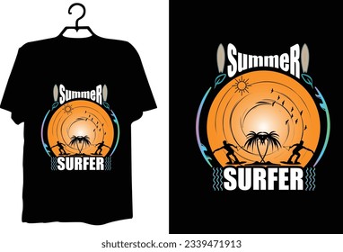 Summer t shirt design vector