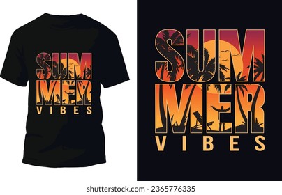 Summer T Shirt Design Vector