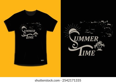 Summer t shirt design. Summer vibes vector illustration