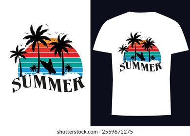 Summer T shirt Design, Summer Vibes, T shirt Design 