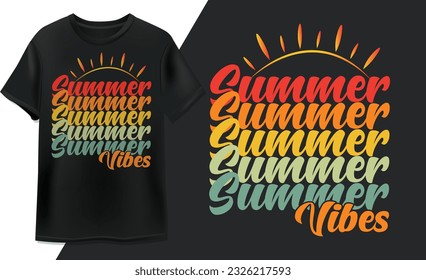 Summer T shirt design vintage