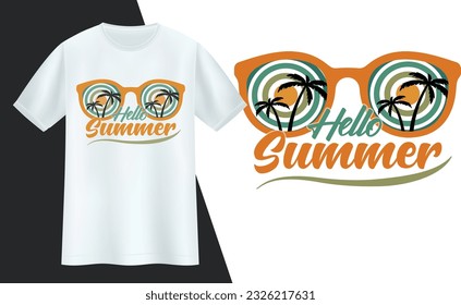Summer T shirt design vintage